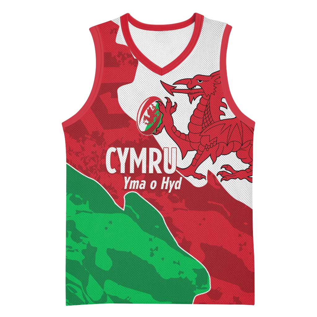 Wales Rugby Custom Basketball Jersey Go Cymru Yma O Hyd - Wonder Print Shop