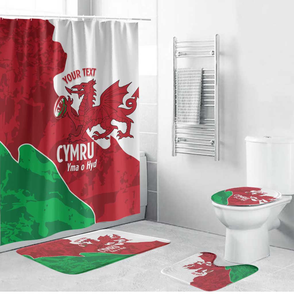 Wales Rugby Custom Bathroom Set Go Cymru Yma O Hyd - Wonder Print Shop