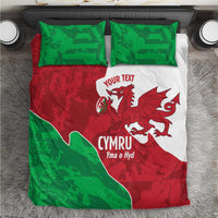 Wales Rugby Custom Bedding Set Go Cymru Yma O Hyd - Wonder Print Shop