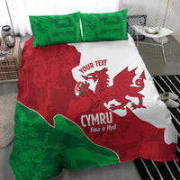 Wales Rugby Custom Bedding Set Go Cymru Yma O Hyd - Wonder Print Shop