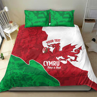 Wales Rugby Custom Bedding Set Go Cymru Yma O Hyd - Wonder Print Shop