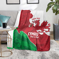 Wales Rugby Custom Blanket Go Cymru Yma O Hyd - Wonder Print Shop