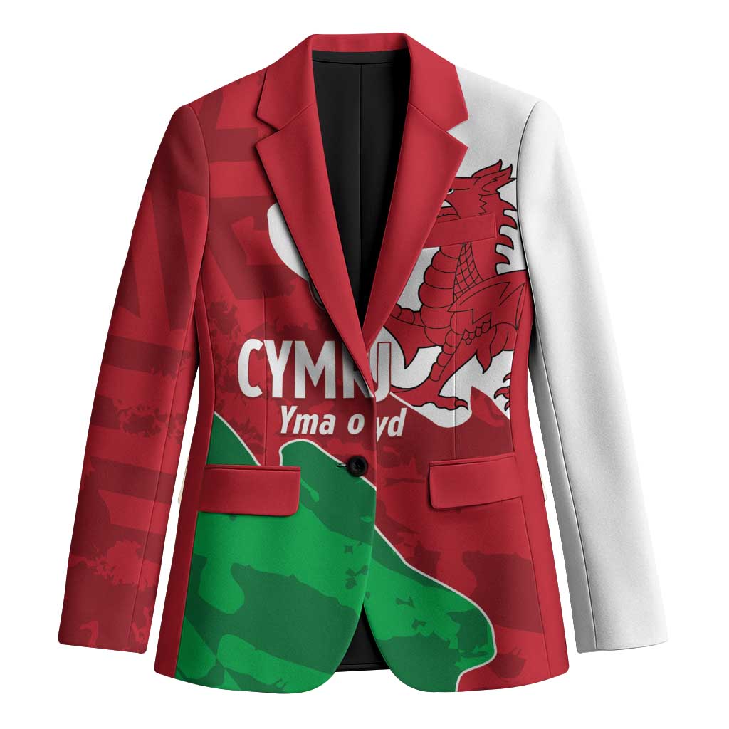 Wales Rugby Custom Blazer Go Cymru Yma O Hyd - Wonder Print Shop