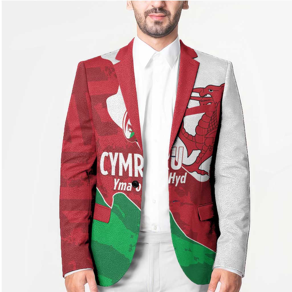 Wales Rugby Custom Blazer Go Cymru Yma O Hyd - Wonder Print Shop