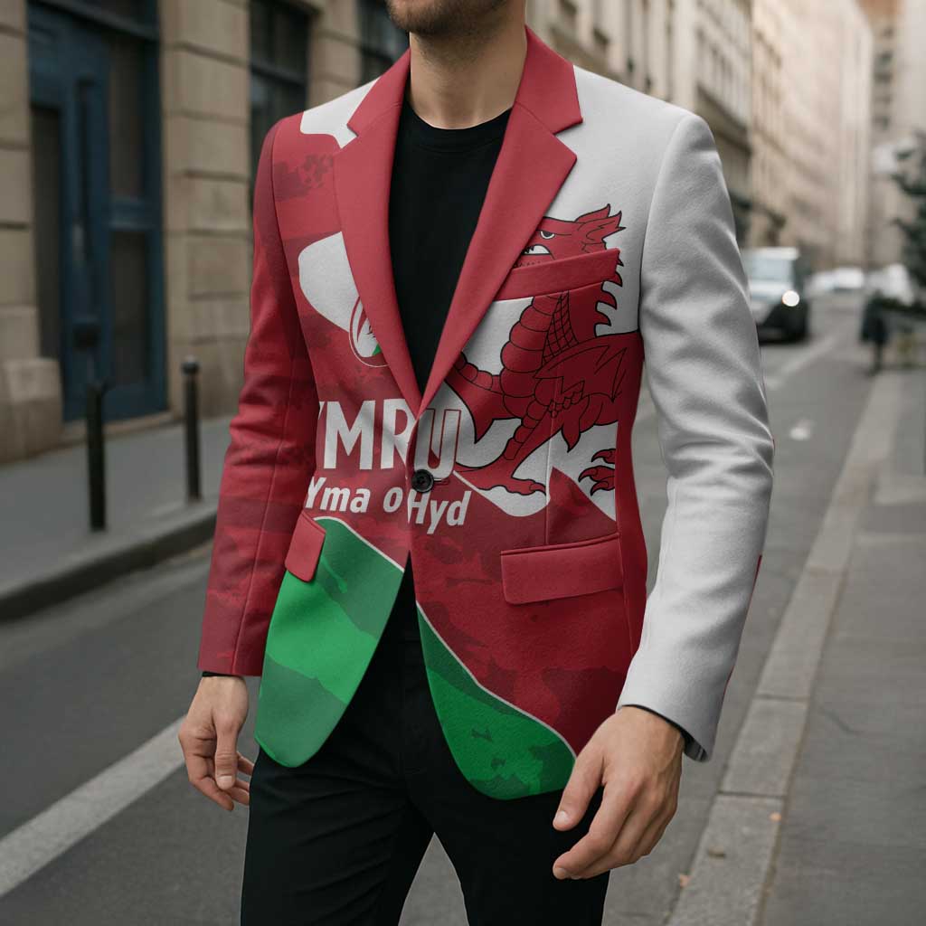 Wales Rugby Custom Blazer Go Cymru Yma O Hyd - Wonder Print Shop