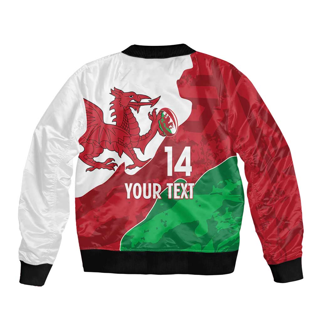 Wales Rugby Custom Bomber Jacket Go Cymru Yma O Hyd - Wonder Print Shop