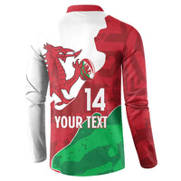 Wales Rugby Custom Button Sweatshirt Go Cymru Yma O Hyd - Wonder Print Shop