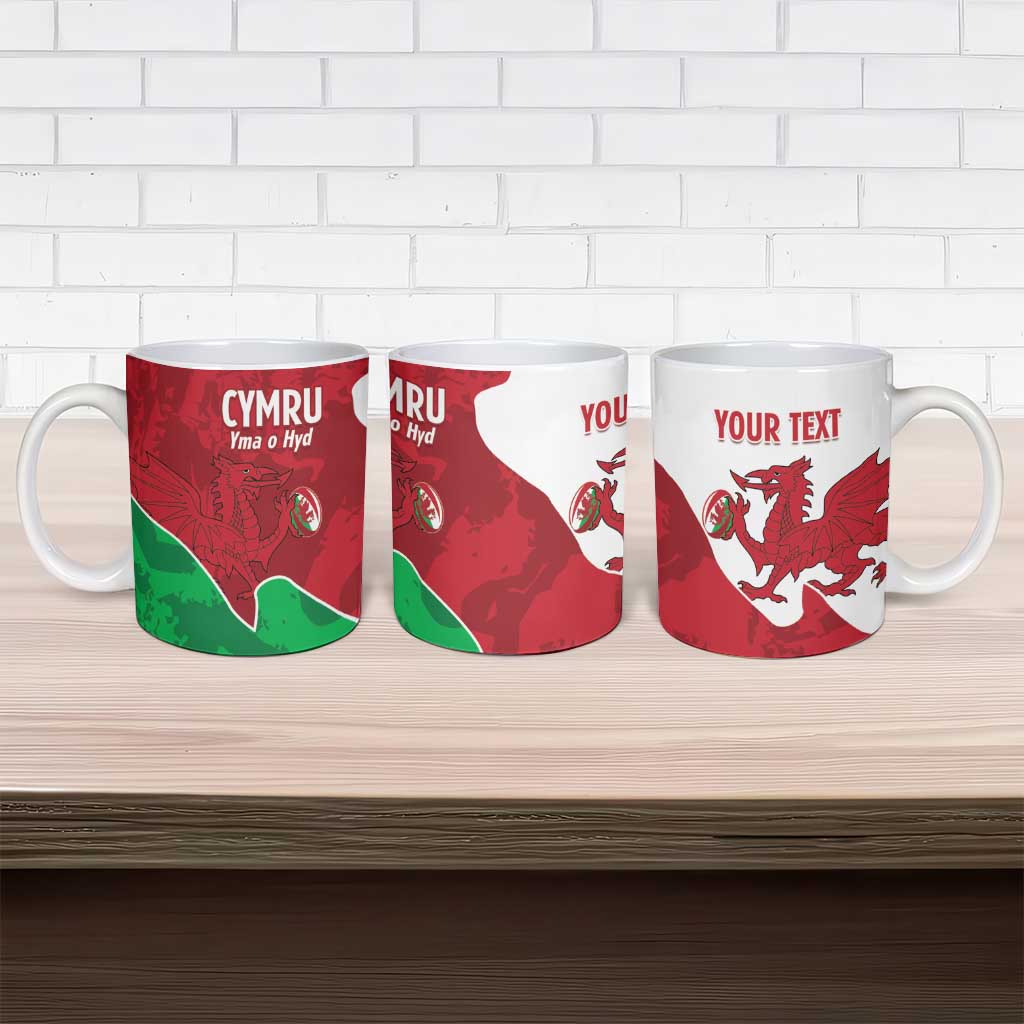Wales Rugby Custom Ceramic Mug Go Cymru Yma O Hyd - Wonder Print Shop