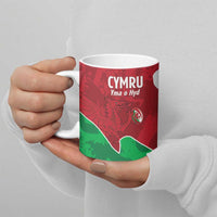 Wales Rugby Custom Ceramic Mug Go Cymru Yma O Hyd - Wonder Print Shop