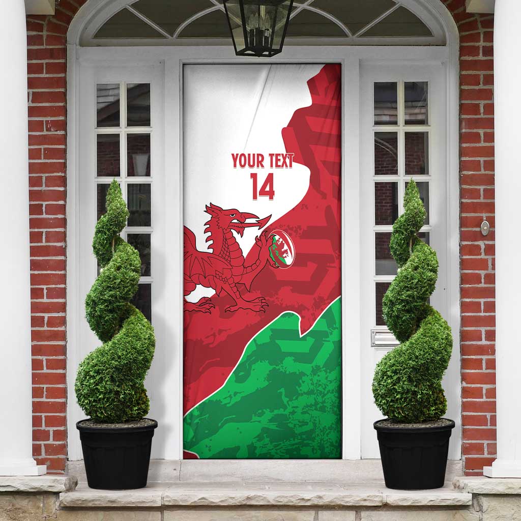 Wales Rugby Custom Door Cover Go Cymru Yma O Hyd - Wonder Print Shop