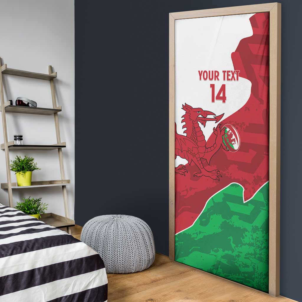 Wales Rugby Custom Door Cover Go Cymru Yma O Hyd - Wonder Print Shop