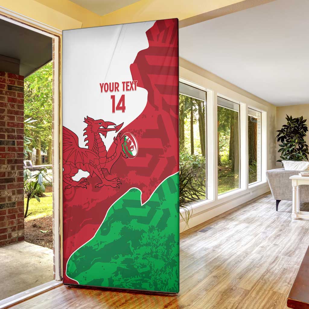 Wales Rugby Custom Door Cover Go Cymru Yma O Hyd - Wonder Print Shop