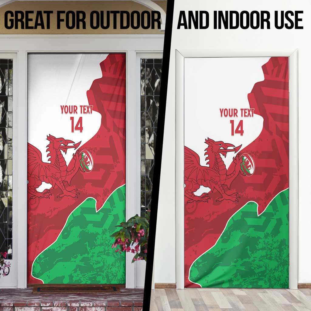 Wales Rugby Custom Door Cover Go Cymru Yma O Hyd - Wonder Print Shop