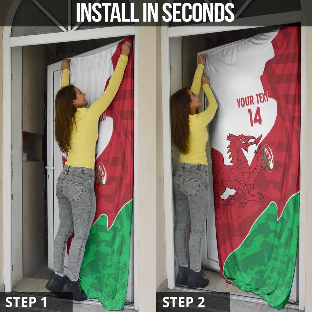 Wales Rugby Custom Door Cover Go Cymru Yma O Hyd - Wonder Print Shop