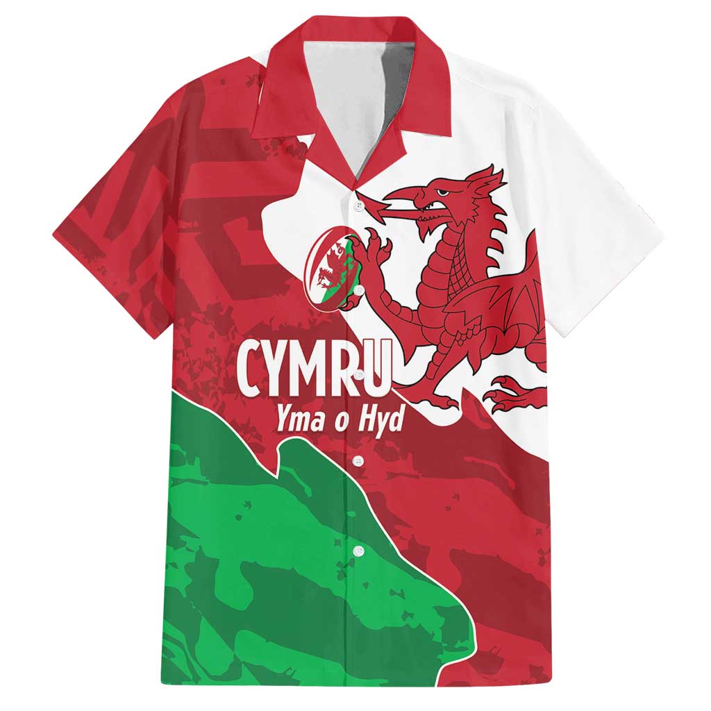 Wales Rugby Custom Family Matching Long Sleeve Bodycon Dress and Hawaiian Shirt Go Cymru Yma O Hyd - Wonder Print Shop