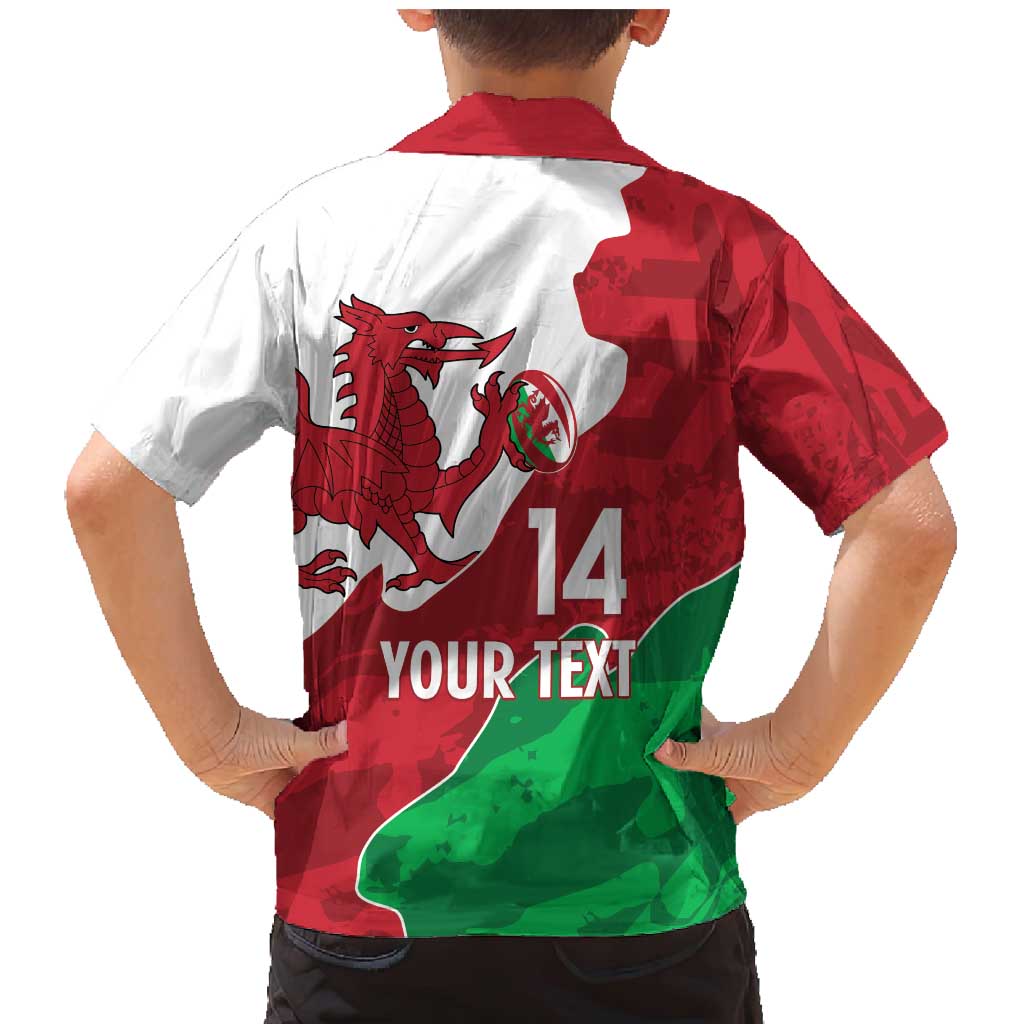 Wales Rugby Custom Family Matching Mermaid Dress and Hawaiian Shirt Go Cymru Yma O Hyd - Wonder Print Shop