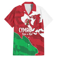 Wales Rugby Custom Family Matching Mermaid Dress and Hawaiian Shirt Go Cymru Yma O Hyd - Wonder Print Shop