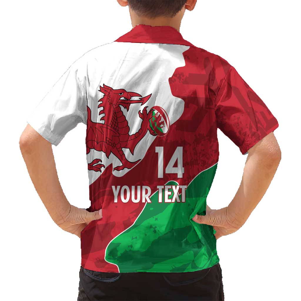 Wales Rugby Custom Family Matching Off Shoulder Short Dress and Hawaiian Shirt Go Cymru Yma O Hyd - Wonder Print Shop