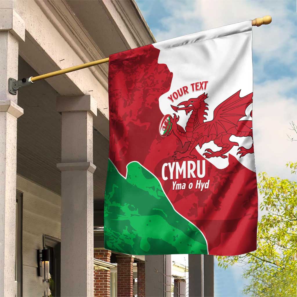 Wales Rugby Custom Garden Flag Go Cymru Yma O Hyd - Wonder Print Shop