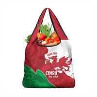 Wales Rugby Custom Grocery Bag Go Cymru Yma O Hyd - Wonder Print Shop