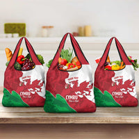 Wales Rugby Custom Grocery Bag Go Cymru Yma O Hyd - Wonder Print Shop
