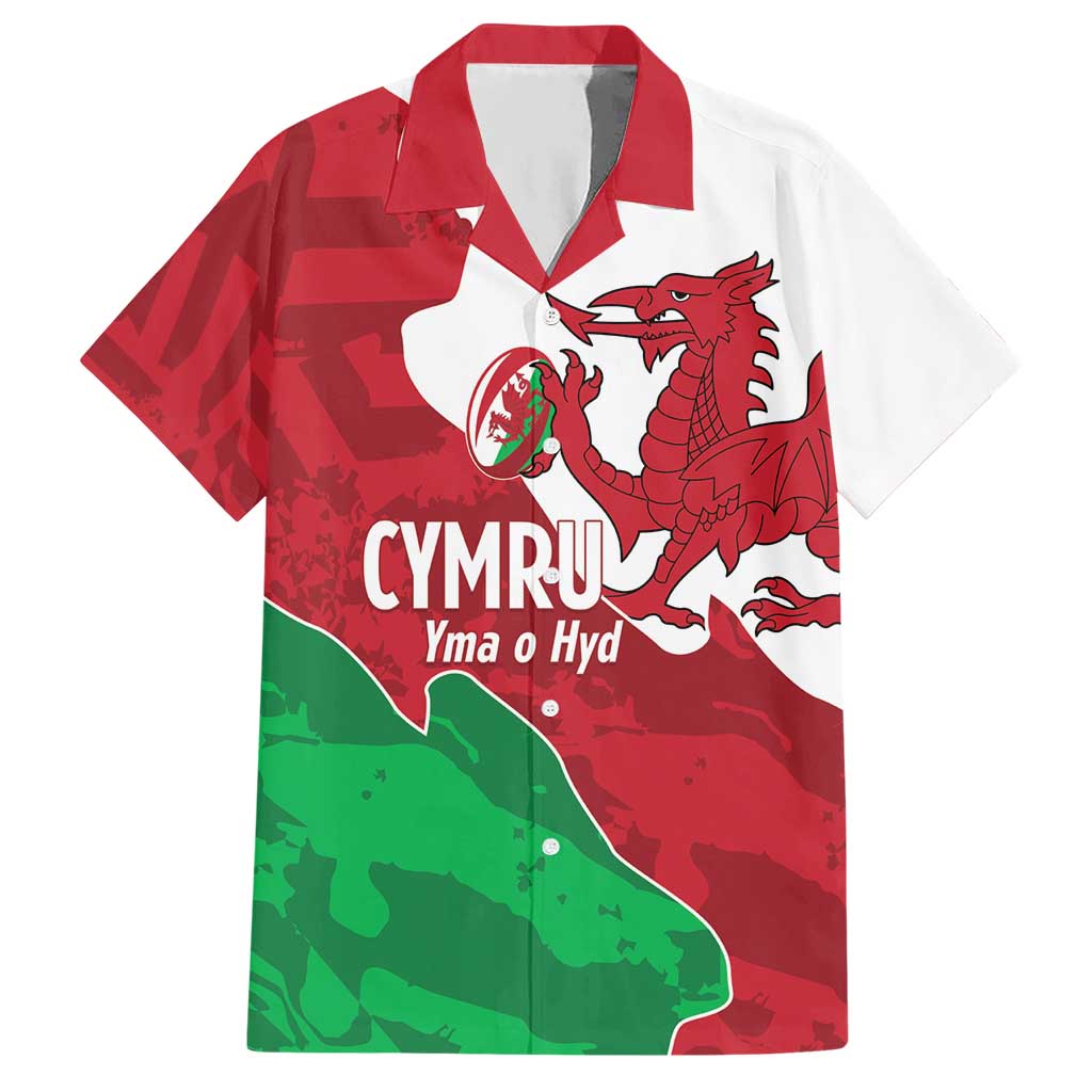 Wales Rugby Custom Hawaiian Shirt Go Cymru Yma O Hyd - Wonder Print Shop