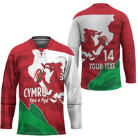 Wales Rugby Custom Hockey Jersey Go Cymru Yma O Hyd - Wonder Print Shop