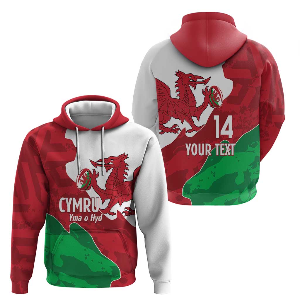 Wales Rugby Custom Hoodie Go Cymru Yma O Hyd - Wonder Print Shop