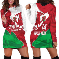 Wales Rugby Custom Hoodie Dress Go Cymru Yma O Hyd - Wonder Print Shop