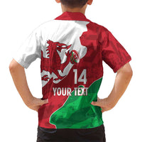 Wales Rugby Custom Kid Hawaiian Shirt Go Cymru Yma O Hyd - Wonder Print Shop