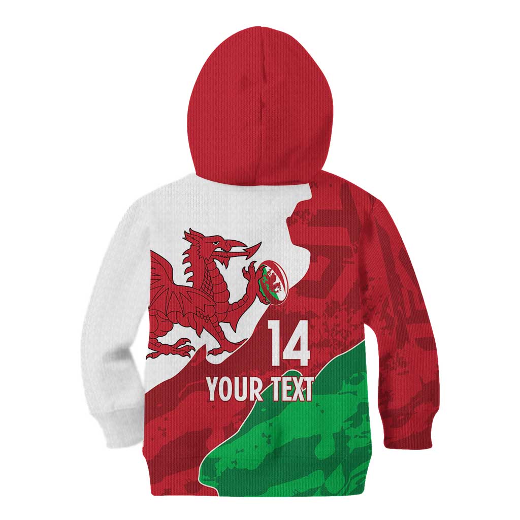 Wales Rugby Custom Kid Hoodie Go Cymru Yma O Hyd - Wonder Print Shop
