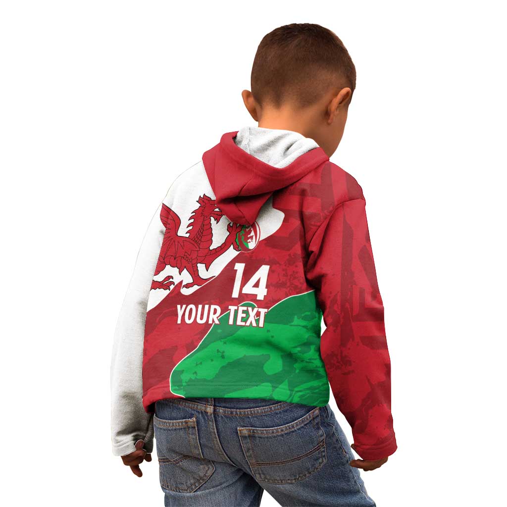 Wales Rugby Custom Kid Hoodie Go Cymru Yma O Hyd - Wonder Print Shop