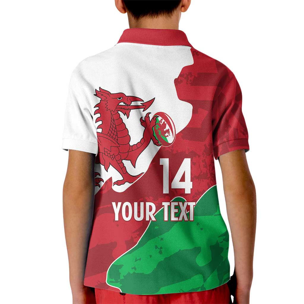 Wales Rugby Custom Kid Polo Shirt Go Cymru Yma O Hyd - Wonder Print Shop