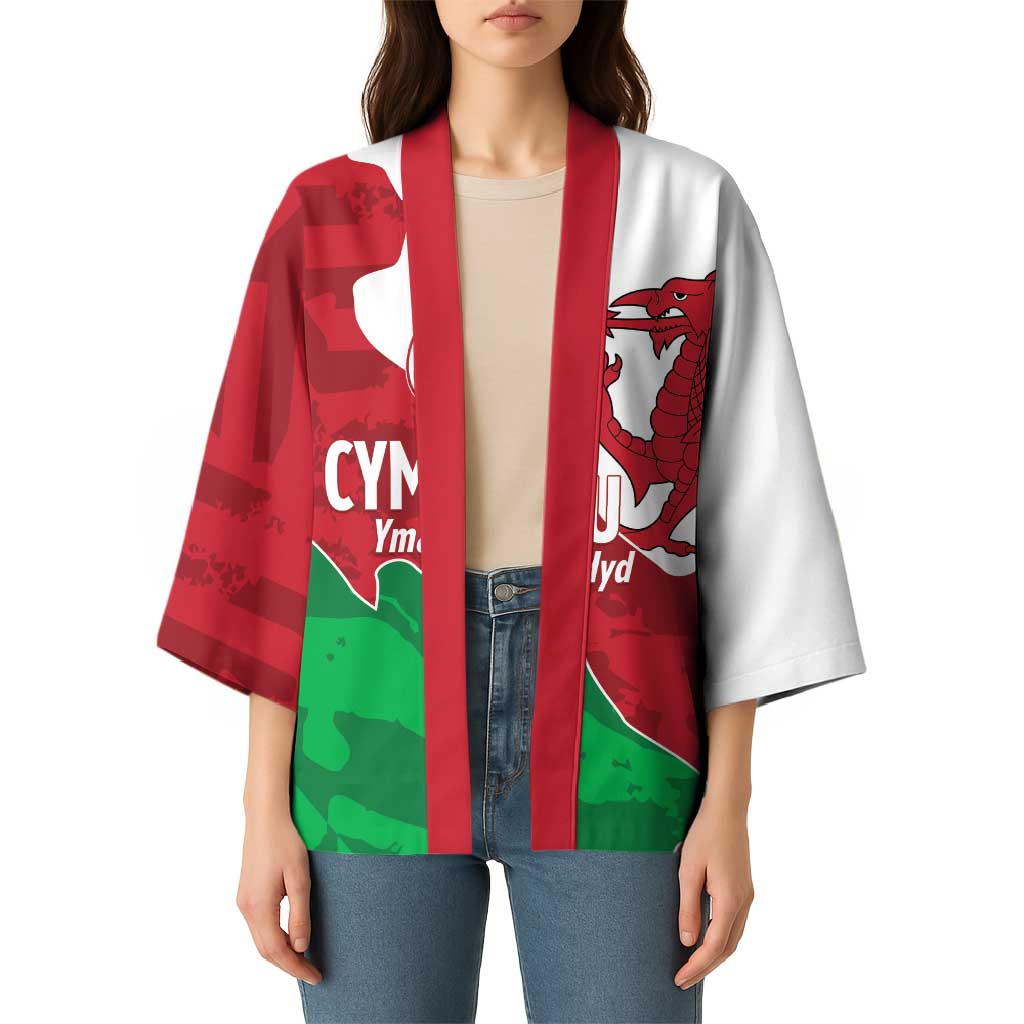 Wales Rugby Custom Kimono Go Cymru Yma O Hyd - Wonder Print Shop