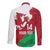Wales Rugby Custom Long Sleeve Button Shirt Go Cymru Yma O Hyd - Wonder Print Shop