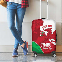 Wales Rugby Custom Luggage Cover Go Cymru Yma O Hyd - Wonder Print Shop