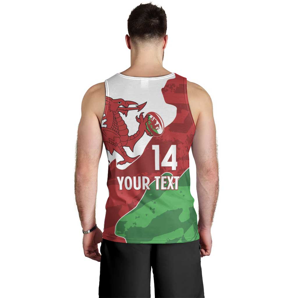 Wales Rugby Custom Men Tank Top Go Cymru Yma O Hyd - Wonder Print Shop
