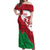 Wales Rugby Custom Off Shoulder Maxi Dress Go Cymru Yma O Hyd - Wonder Print Shop