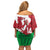 Wales Rugby Custom Off Shoulder Short Dress Go Cymru Yma O Hyd - Wonder Print Shop