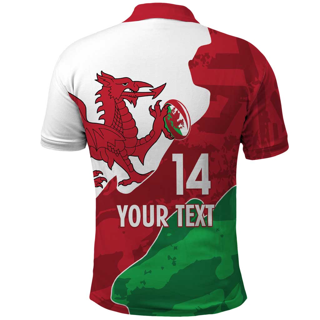 Wales Rugby Custom Polo Shirt Go Cymru Yma O Hyd - Wonder Print Shop