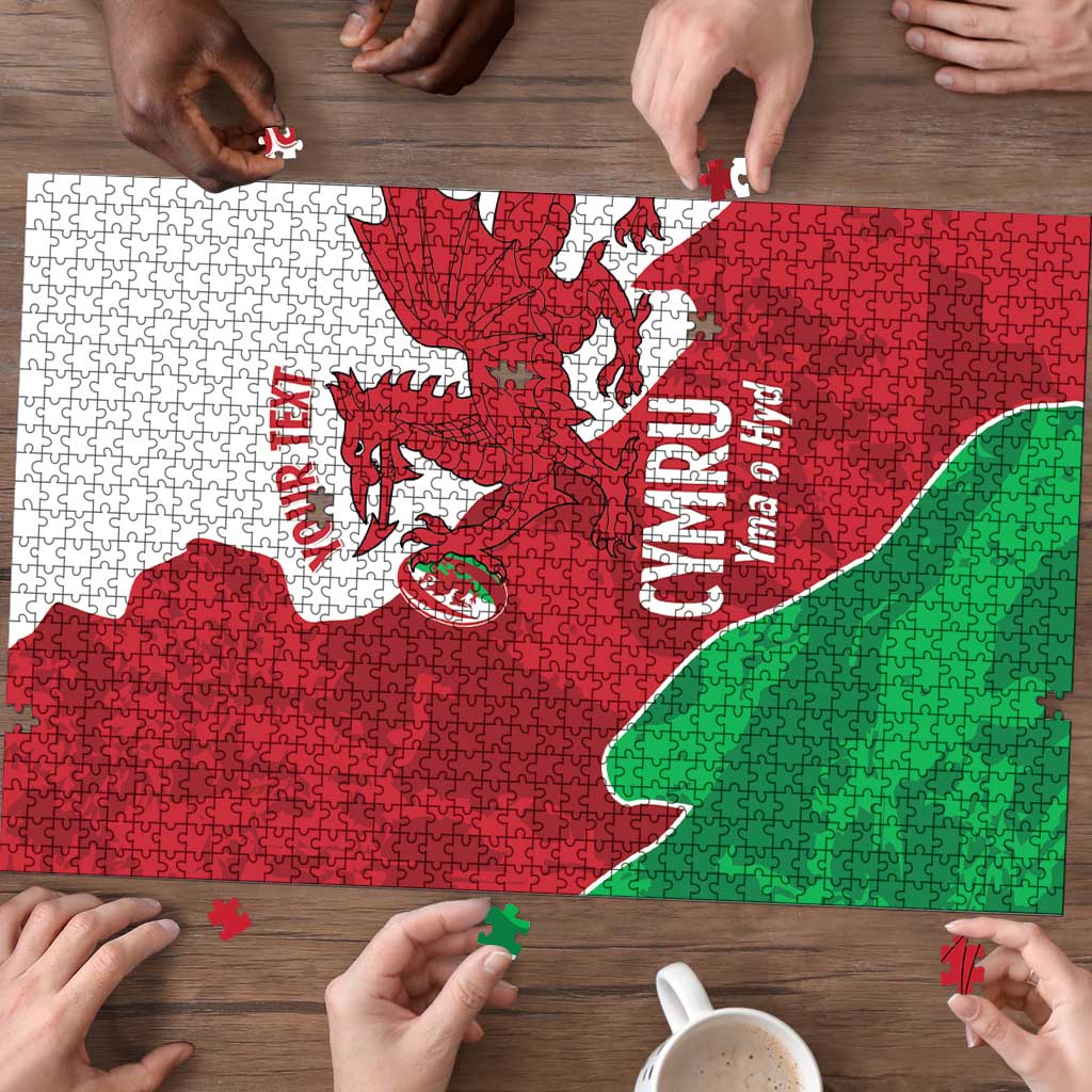Wales Rugby Custom Puzzle Go Cymru Yma O Hyd LT14