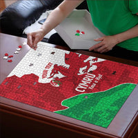 Wales Rugby Custom Puzzle Go Cymru Yma O Hyd LT14