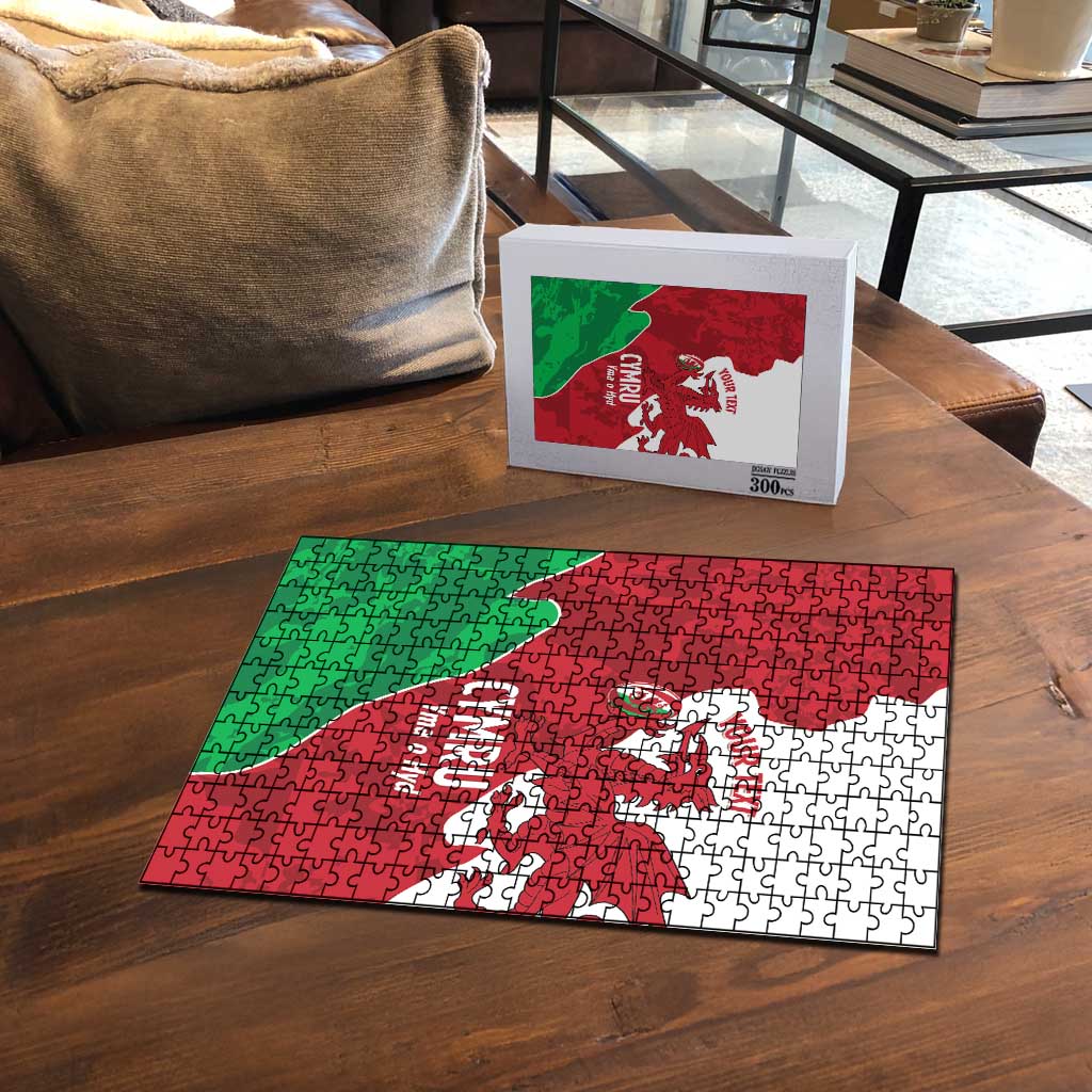 Wales Rugby Custom Puzzle Go Cymru Yma O Hyd LT14