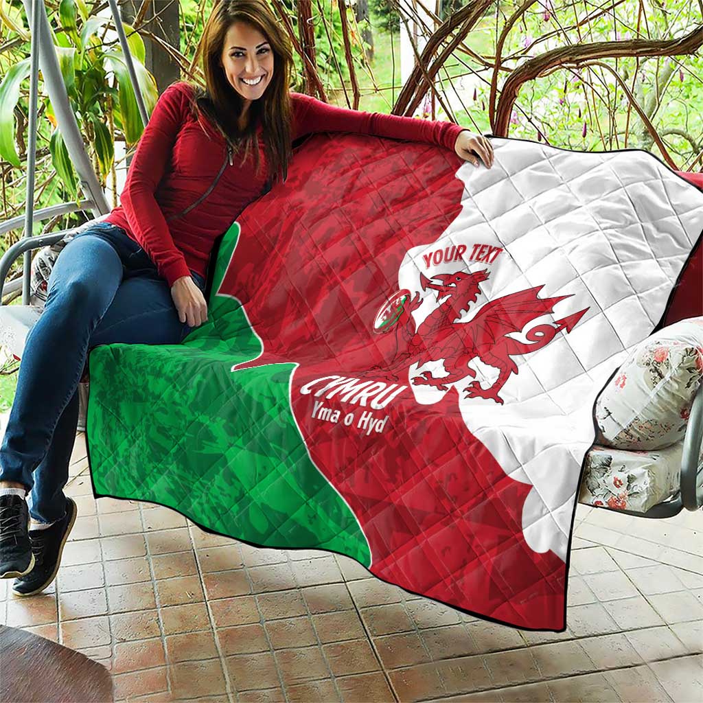 Wales Rugby Custom Quilt Go Cymru Yma O Hyd - Wonder Print Shop