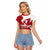 Wales Rugby Custom Raglan Cropped T Shirt Go Cymru Yma O Hyd - Wonder Print Shop
