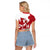 Wales Rugby Custom Raglan Cropped T Shirt Go Cymru Yma O Hyd - Wonder Print Shop