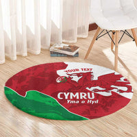 Wales Rugby Custom Round Carpet Go Cymru Yma O Hyd - Wonder Print Shop