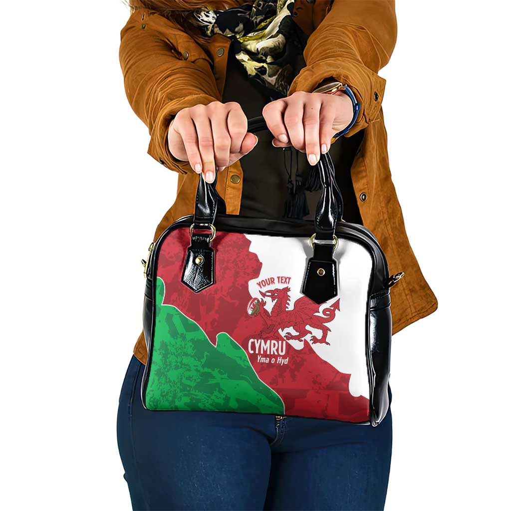 Wales Rugby Custom Shoulder Handbag Go Cymru Yma O Hyd - Wonder Print Shop