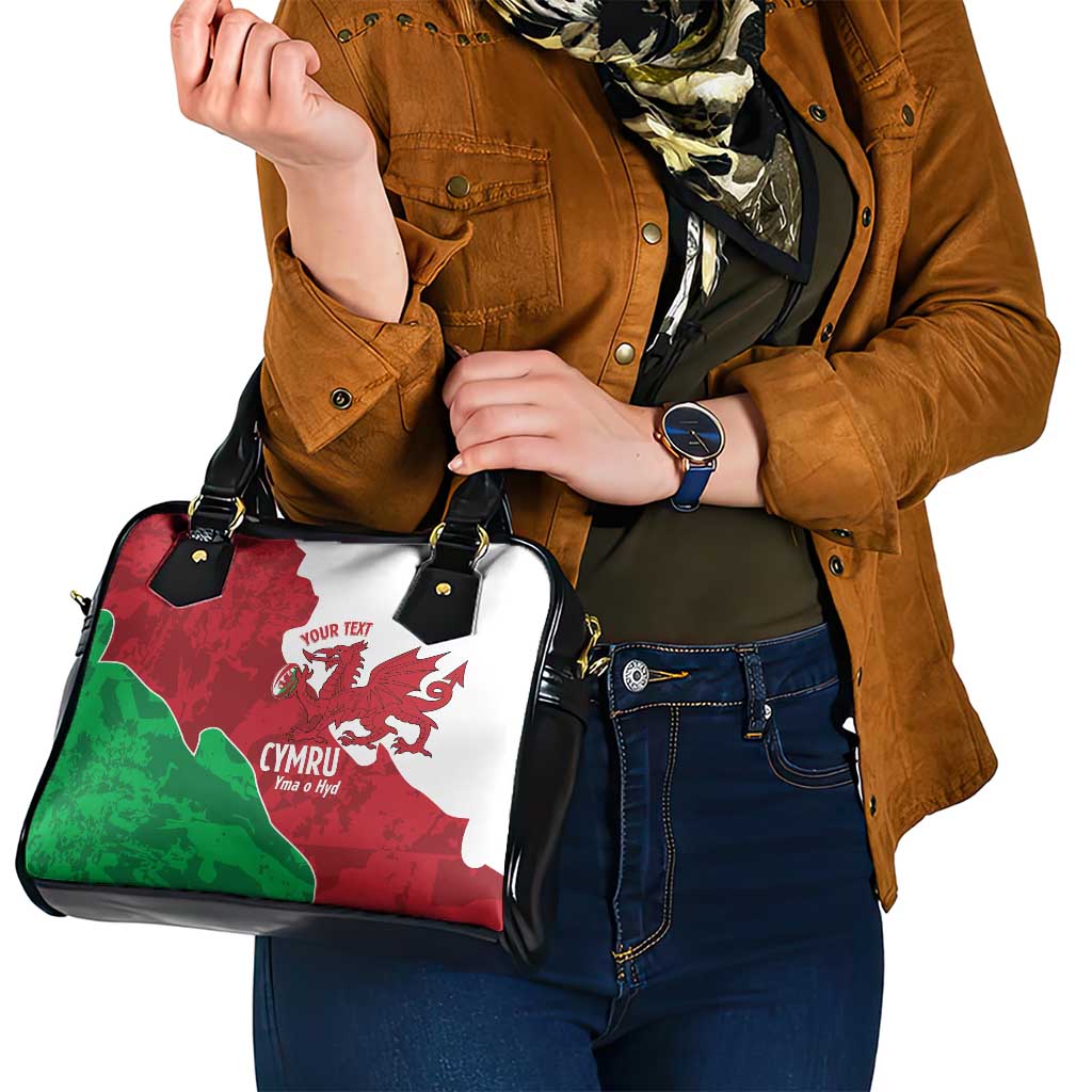 Wales Rugby Custom Shoulder Handbag Go Cymru Yma O Hyd - Wonder Print Shop