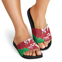 Wales Rugby Custom Slide Sandals Go Cymru Yma O Hyd - Wonder Print Shop